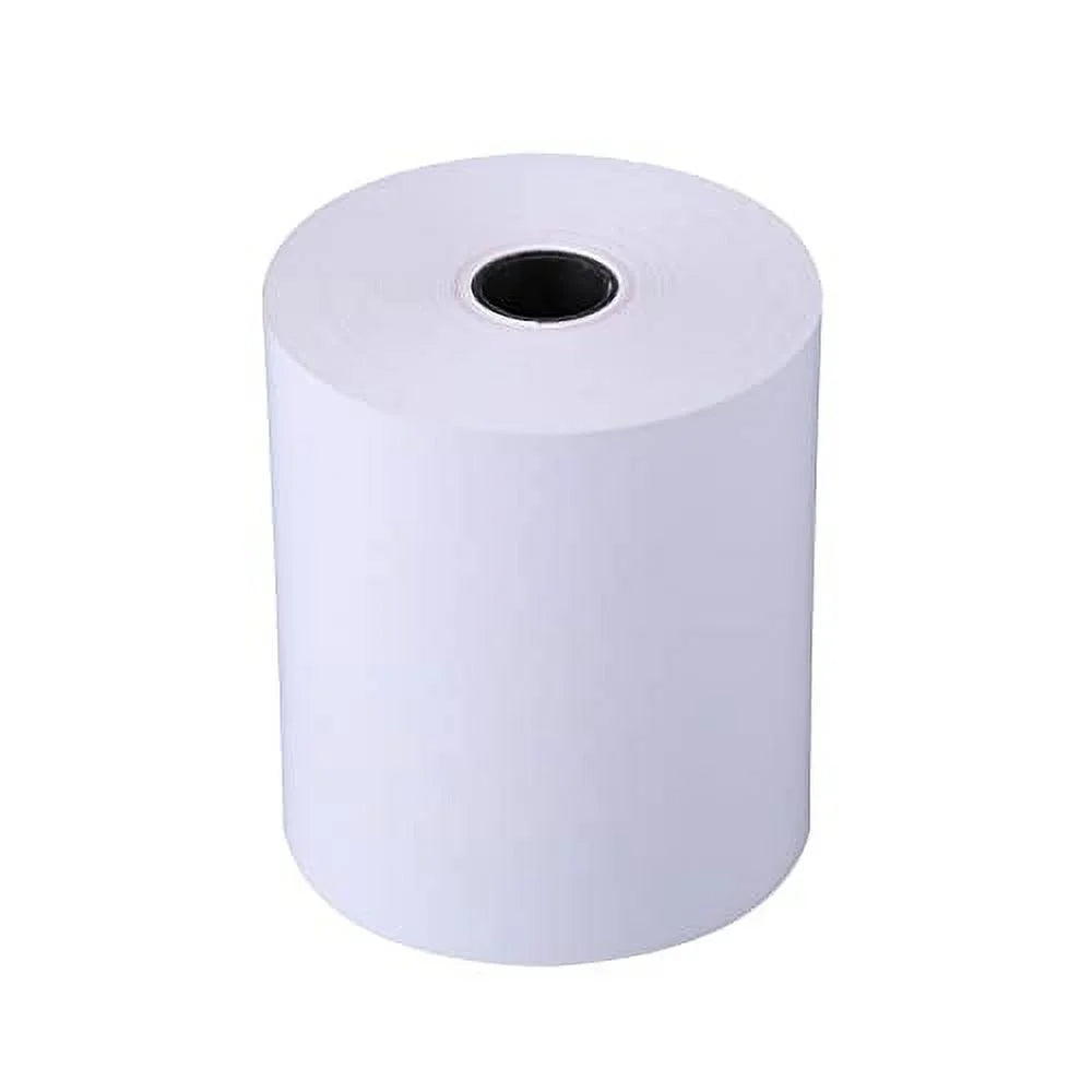 3" X 165' One Ply Bond Receipt Paper Rolls Pack of 50 H1506