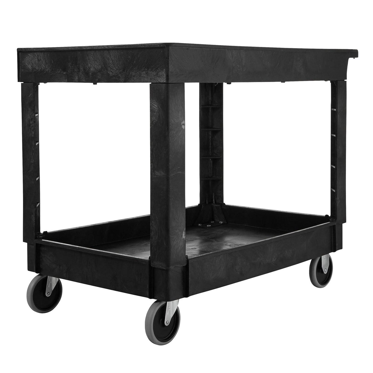 Black Medium Lipped Shelves Utility Cart G715284