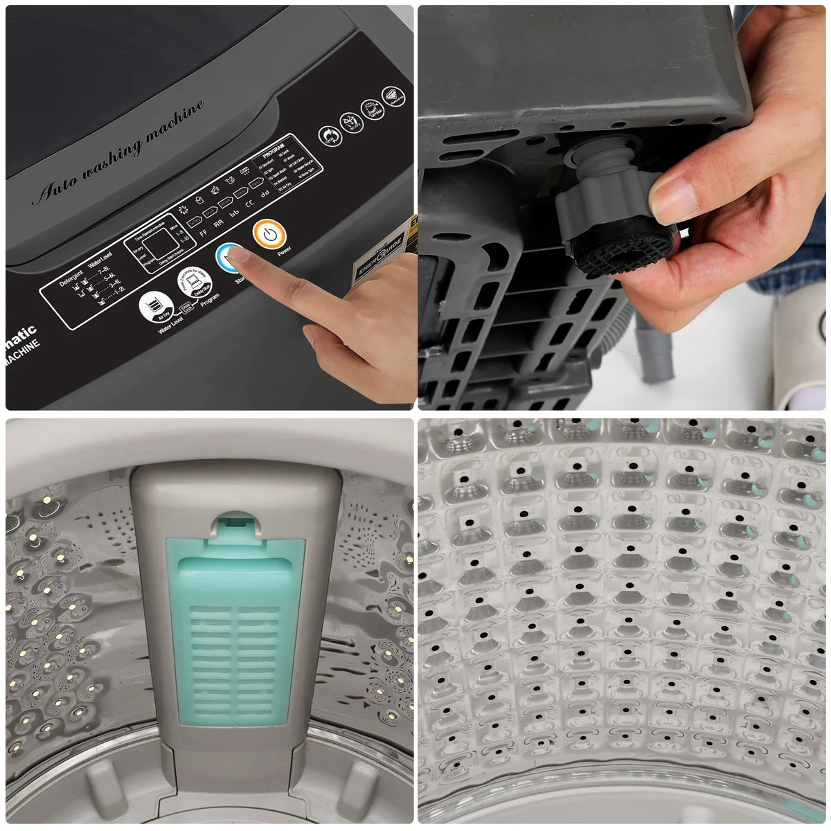 17.8 lbs Portable 2 in 1 Washer & Dryer X7479