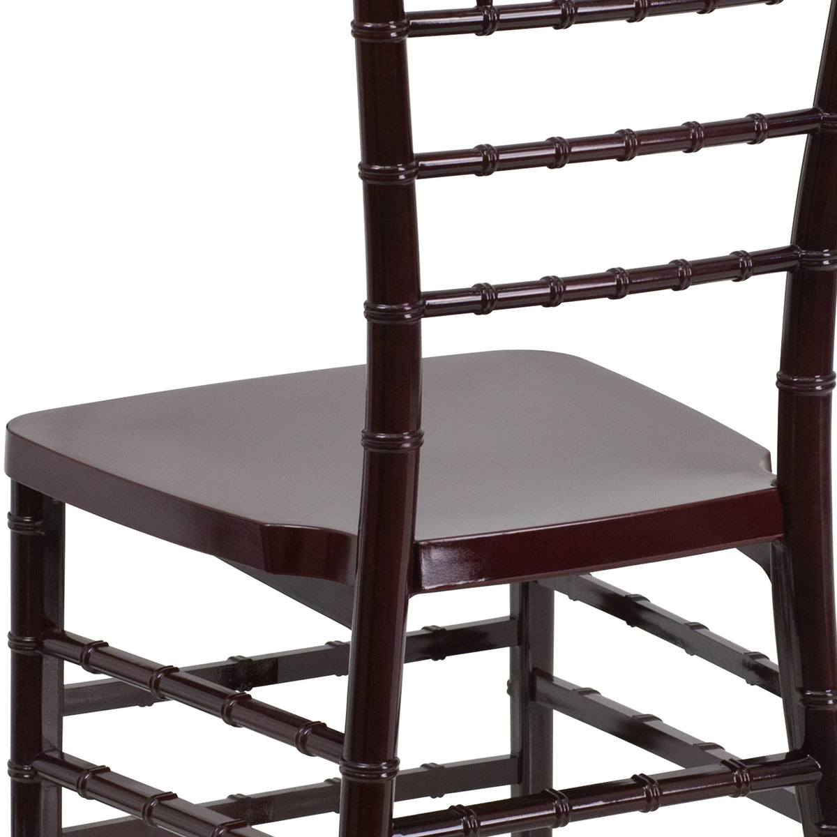 Mahogany Resin Stacking Chiavari Chair B68377