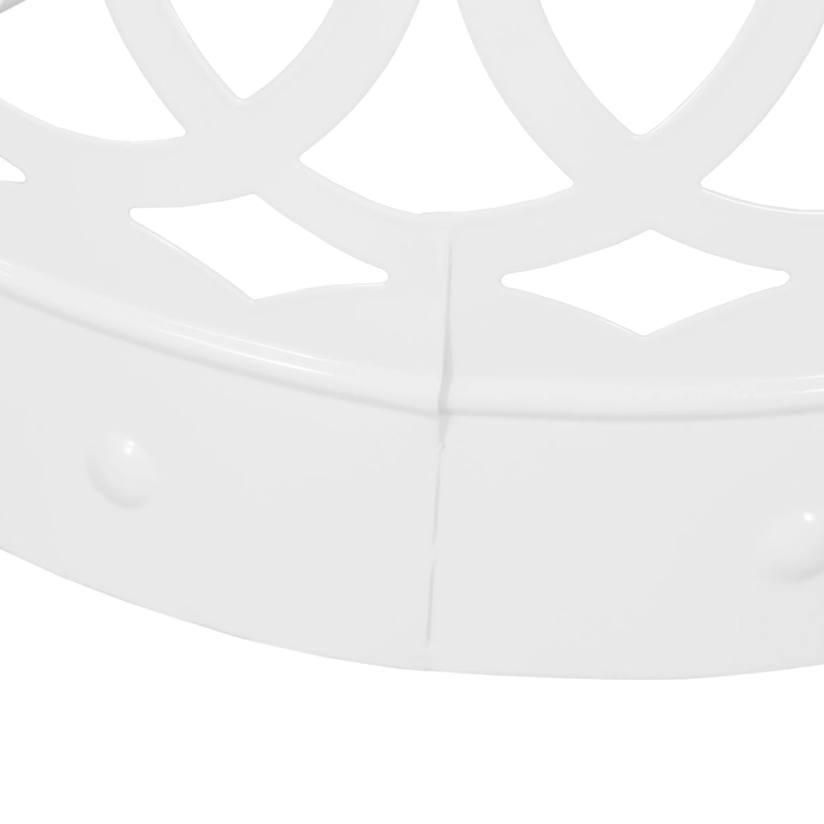 White Metal Outdoor Side Table C708269