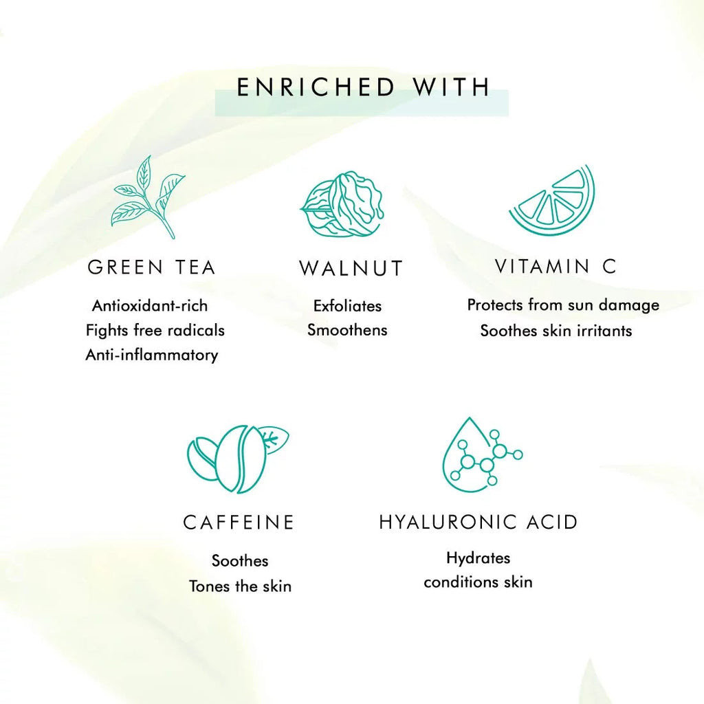 Green Tea Vitamin C Walnut Face Scrub 100gm E89145