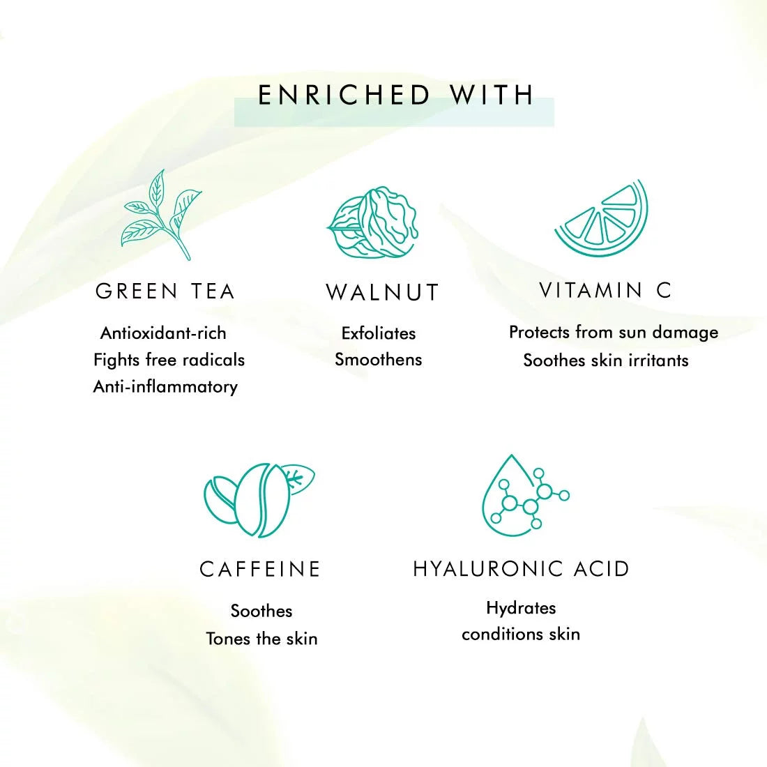 Green Tea Vitamin C Walnut Face Scrub 100gm E89145