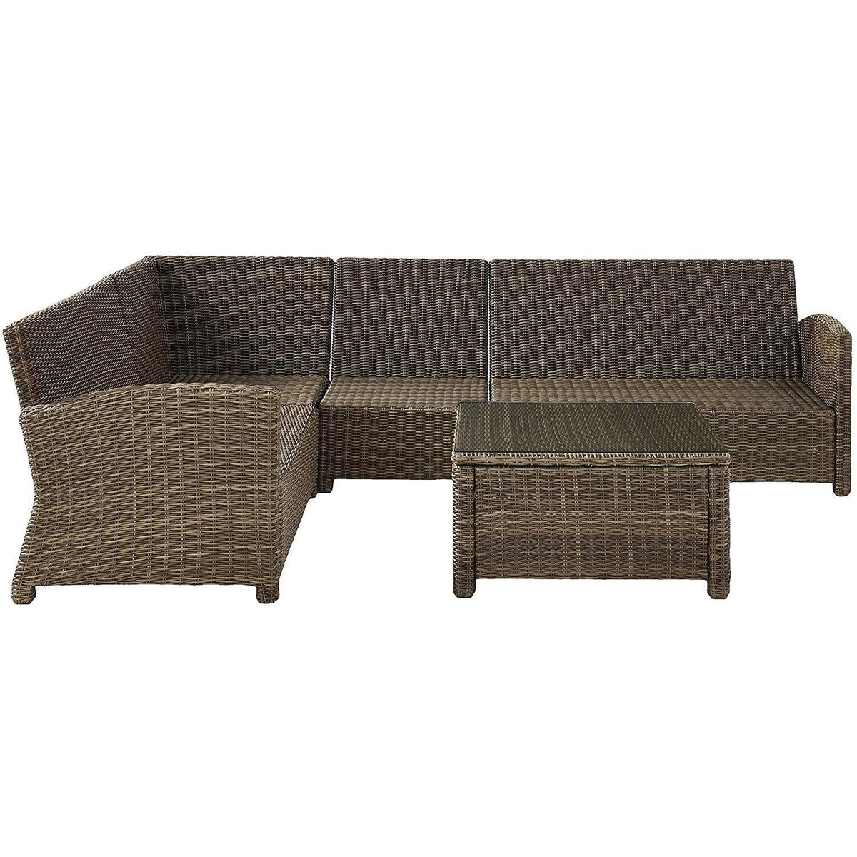 5Pc Outdoor Wicker Sectional Set F589