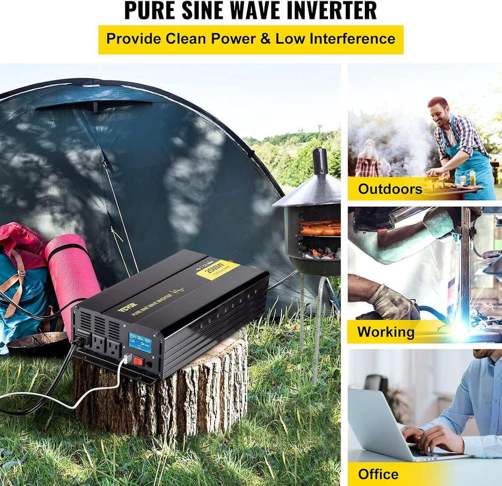 2500 Watt Pure Sine Wave Power Inverter Q631036