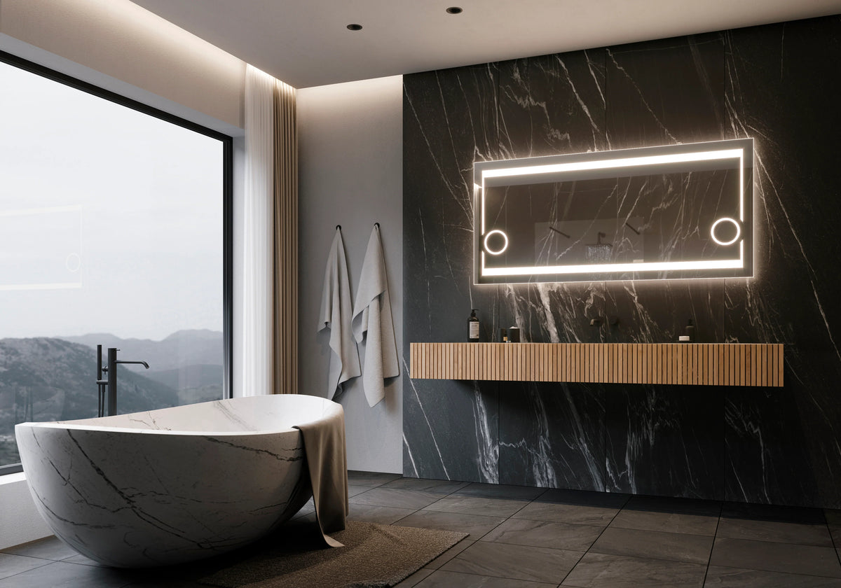 60 x 28 Illuminated Rectangle Mirror 6000K F33861