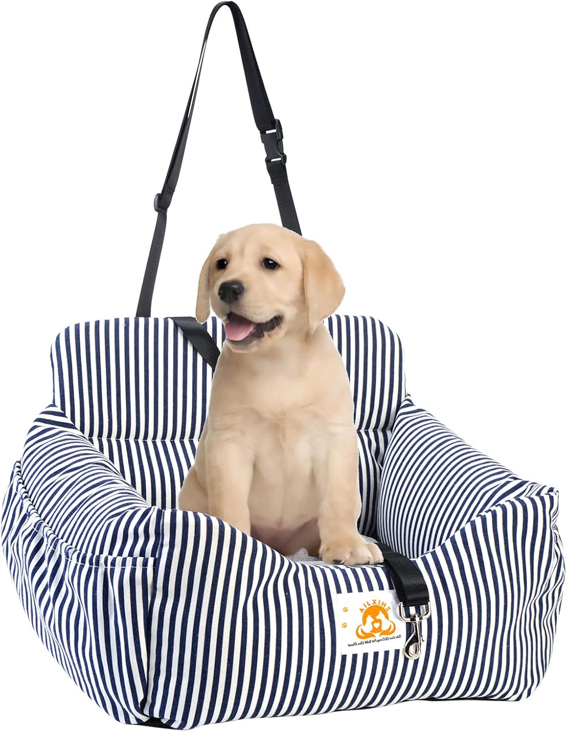 Dog Car Seat with Storage Pocket and Safety Leash E4701