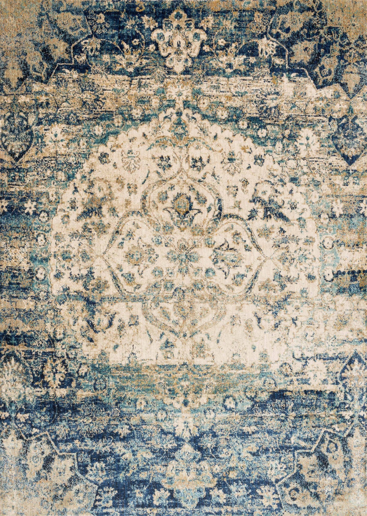 Blue Ivory Rug Q332