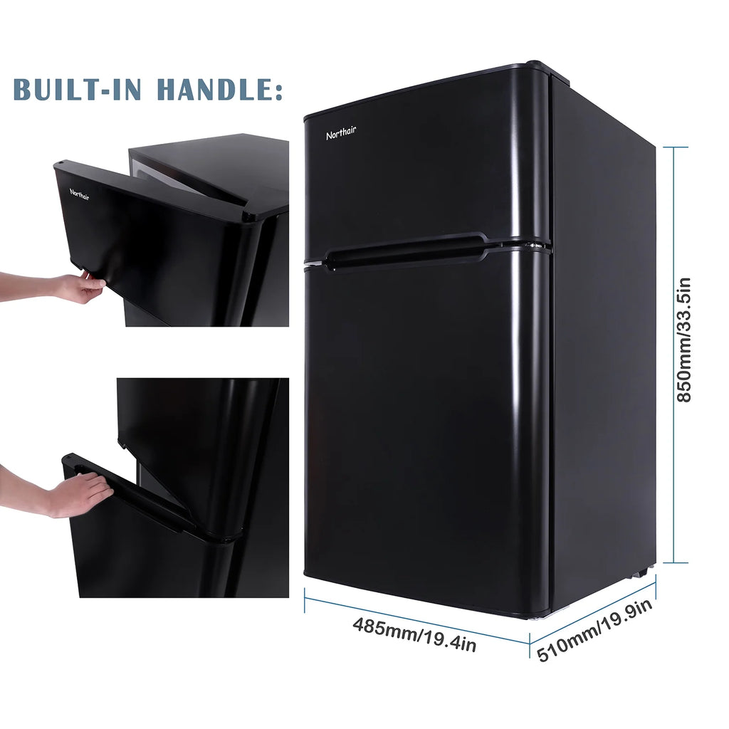3.2 Cu ft Compact Mini Refrigerator Separate Freezer Z3589