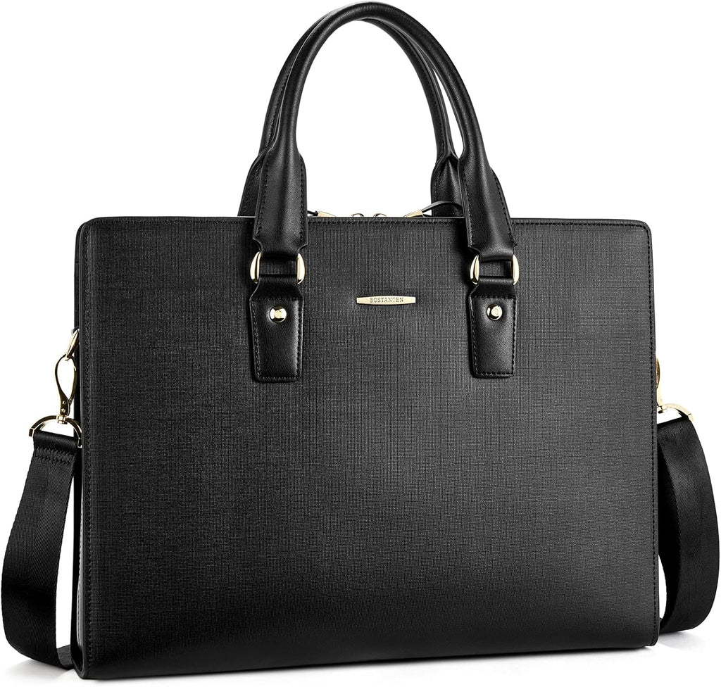 Leather Laptop Briefcase Shoulder Bag P75779