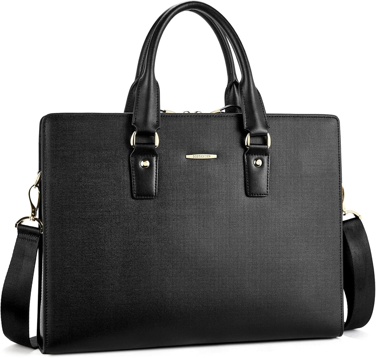 Leather Laptop Briefcase Shoulder Bag P75779
