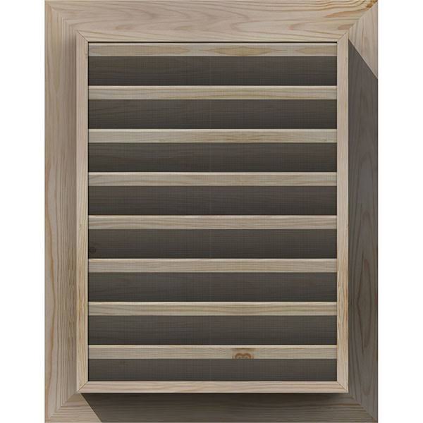 Unfinished Functional Vertical Gable Vent I117
