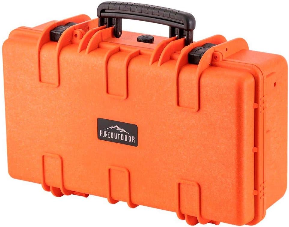 Black Weatherproof Shockproof Hard Case with Wheels R924771