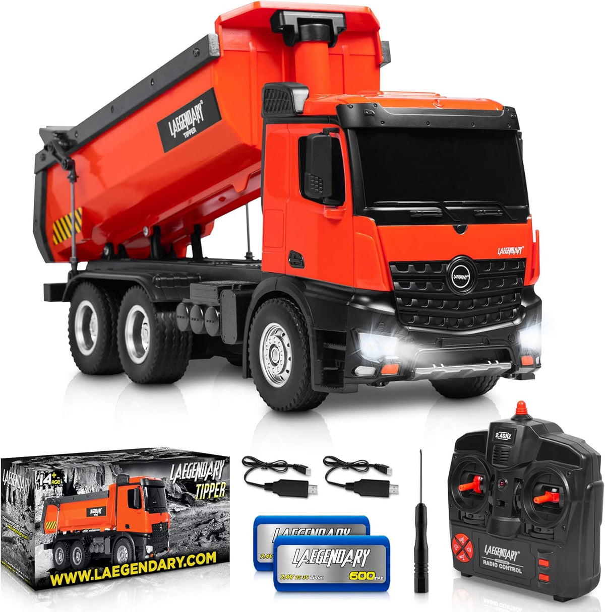1:14 Scale Remote Control Dump Truck V286