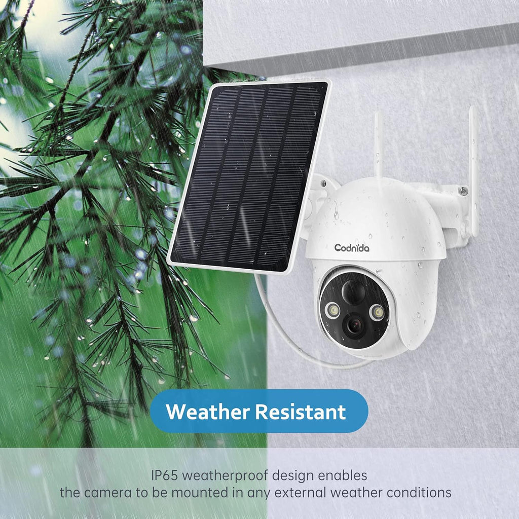 Wireless Outdoor Solar Security Camera with Night Vision I8076
