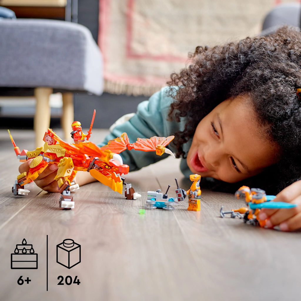 Fire Dragon Toy with Snake Warrior Figures and Minifigure G195