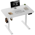 Electric Height Adjustable Standing Desk, 43 inch White V46252