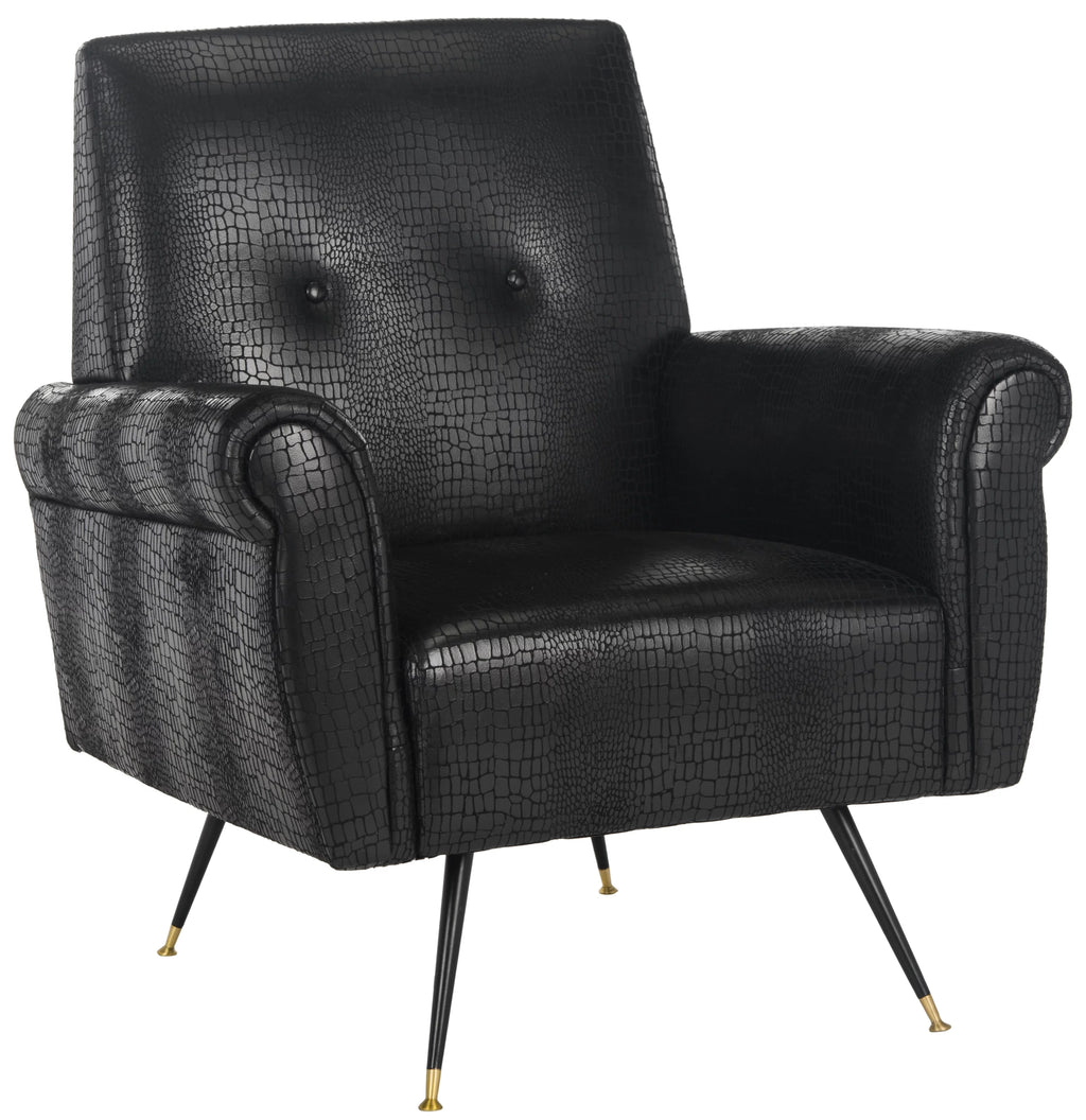 Black Mid Century Accent Chair E119