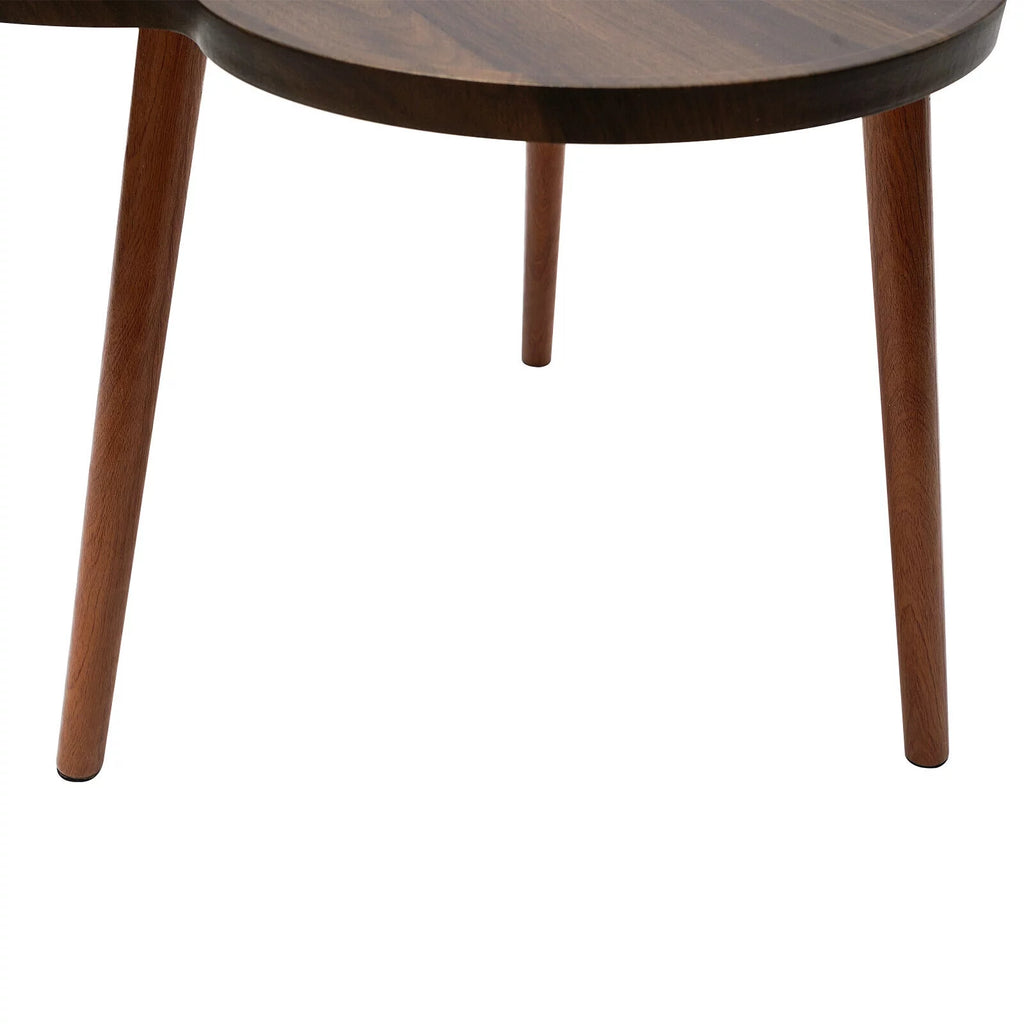 Log Color Coffee Table with Wood Legs X87193