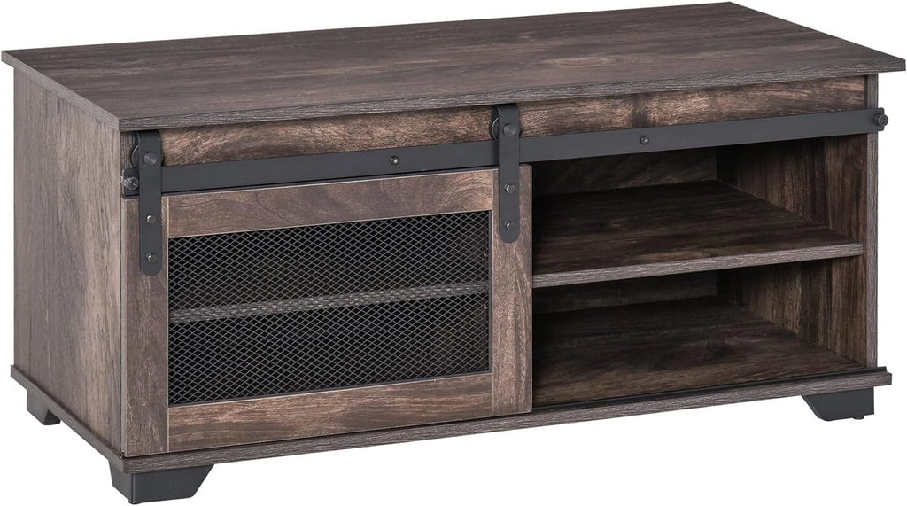 Dark Brown Coffee Table with Storage N4499