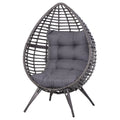 Indoor Outdoor Wicker Egg Chair with Cushion Y421617