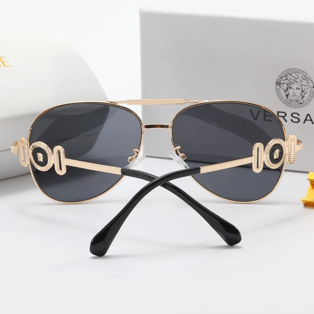 Fashion Double Layer Frame Elliptical Polarized Sunglasses X355