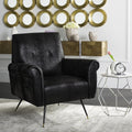 Black Mid Century Accent Chair E119