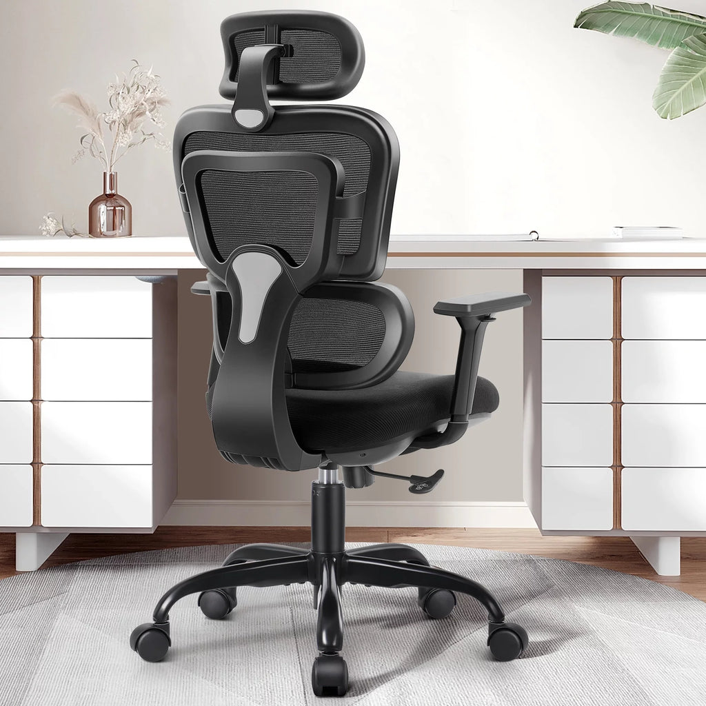 Black Ergonomic Office Chair with Lumbar Support S153361