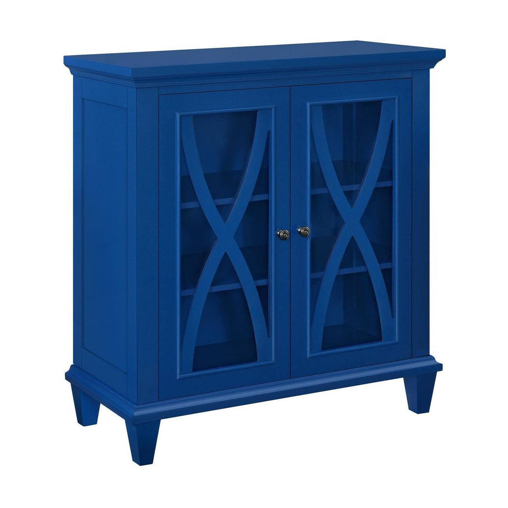 Blue Double Door Accent Cabinet L684153