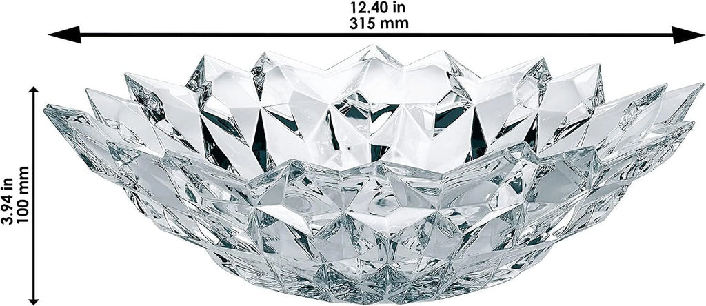 Clear 12.6 Inches Decorative Glass Bowl T9479
