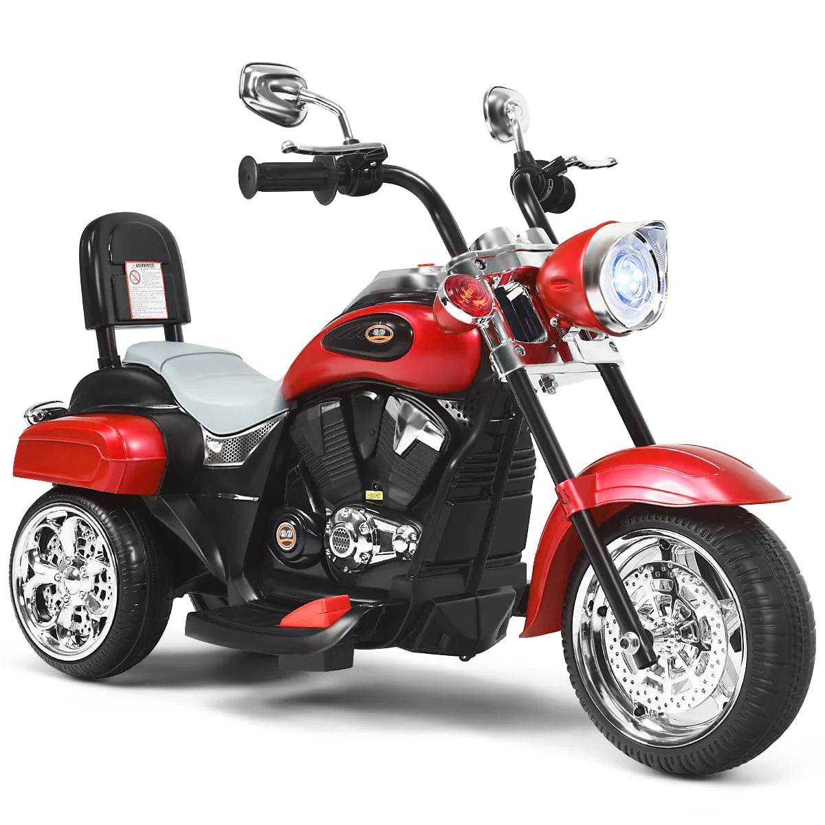 3 Wheel Kids Ride On Motorcycle 6V Battery Powered White B703