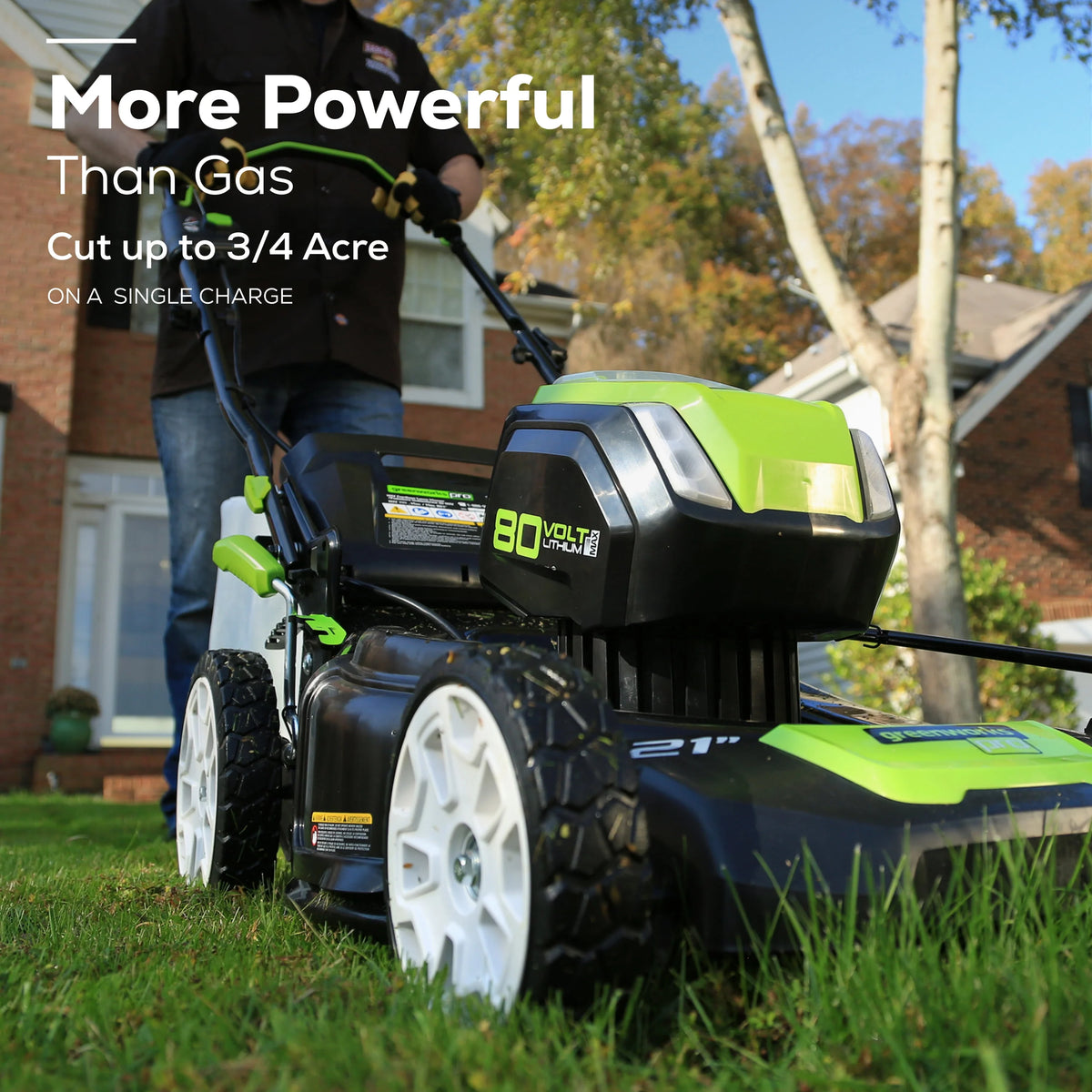 80V 21 Self Propelled Mower 5Ah Battery & Charger L559404