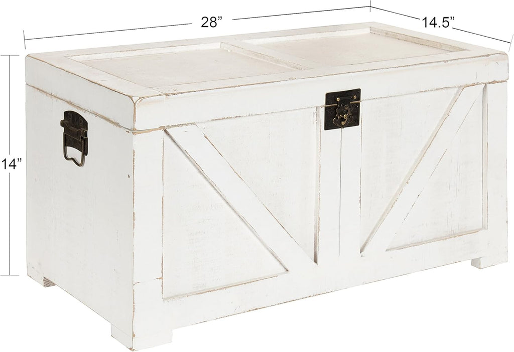 Small Wooden Storage Chest Trunk V748626