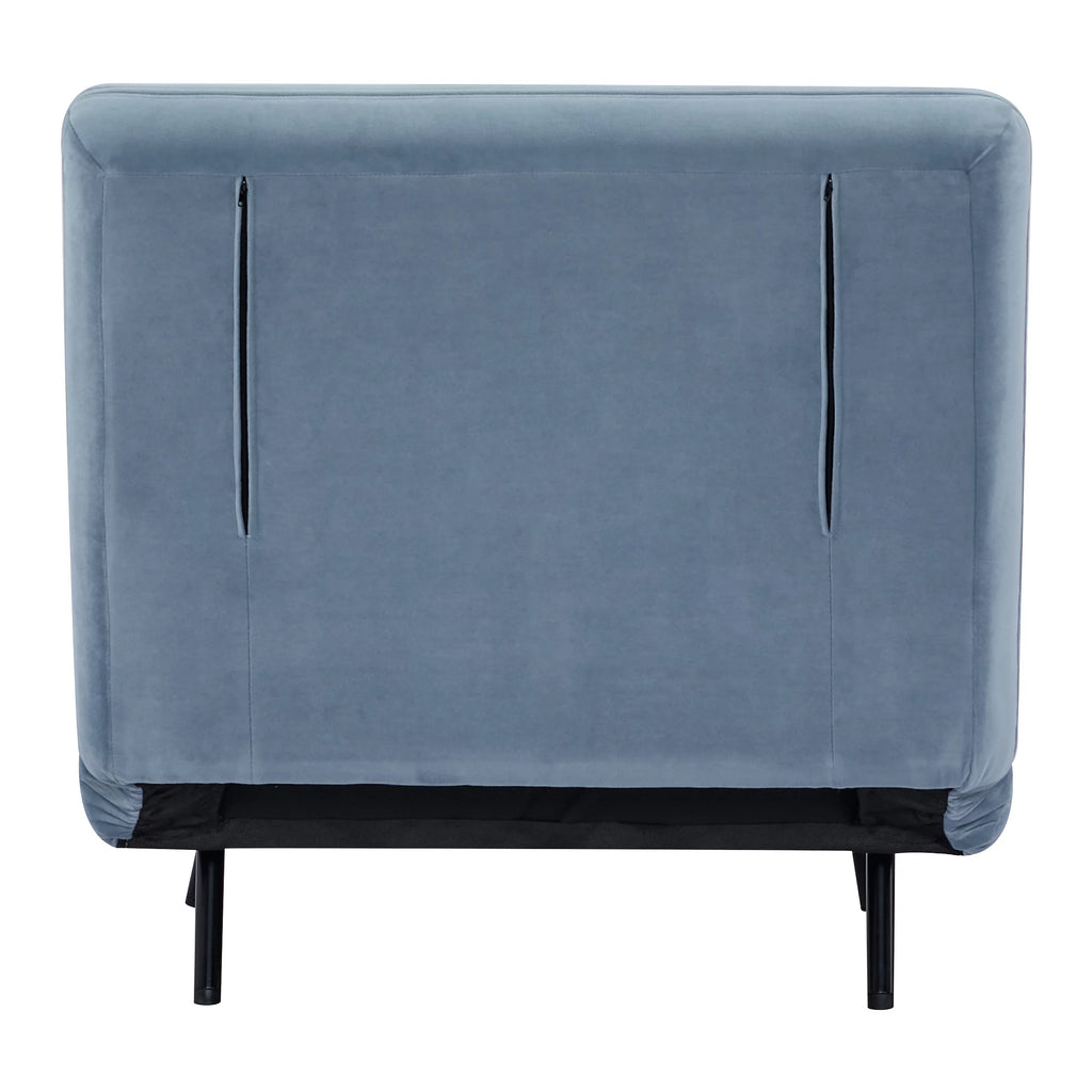 Velvet Blue Convertible Futon Chair Q98795