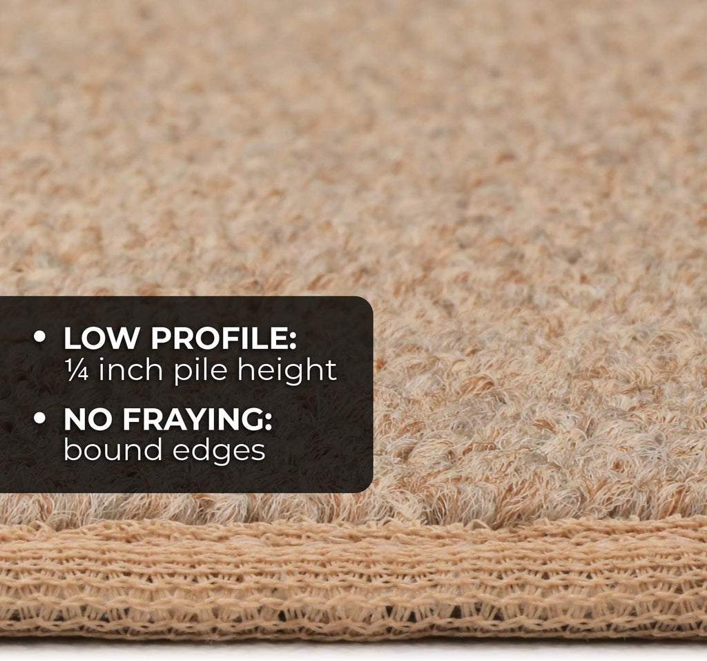 Skid-Resistant Carpet Runner Pebble Beige 12 Feet X 27 Inches K38182