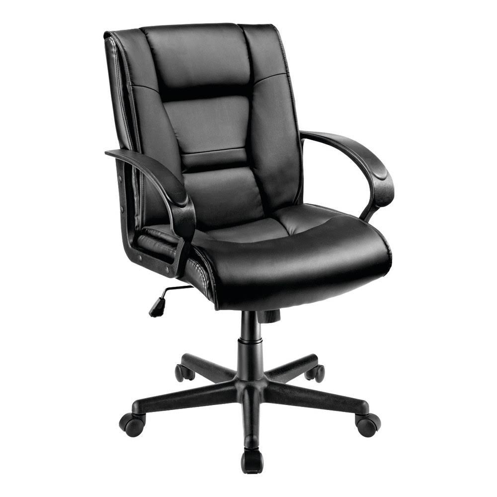 Black Mid-Back Manager's Chair W2673