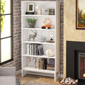 White 5 Shelves Tall Bookcase F315