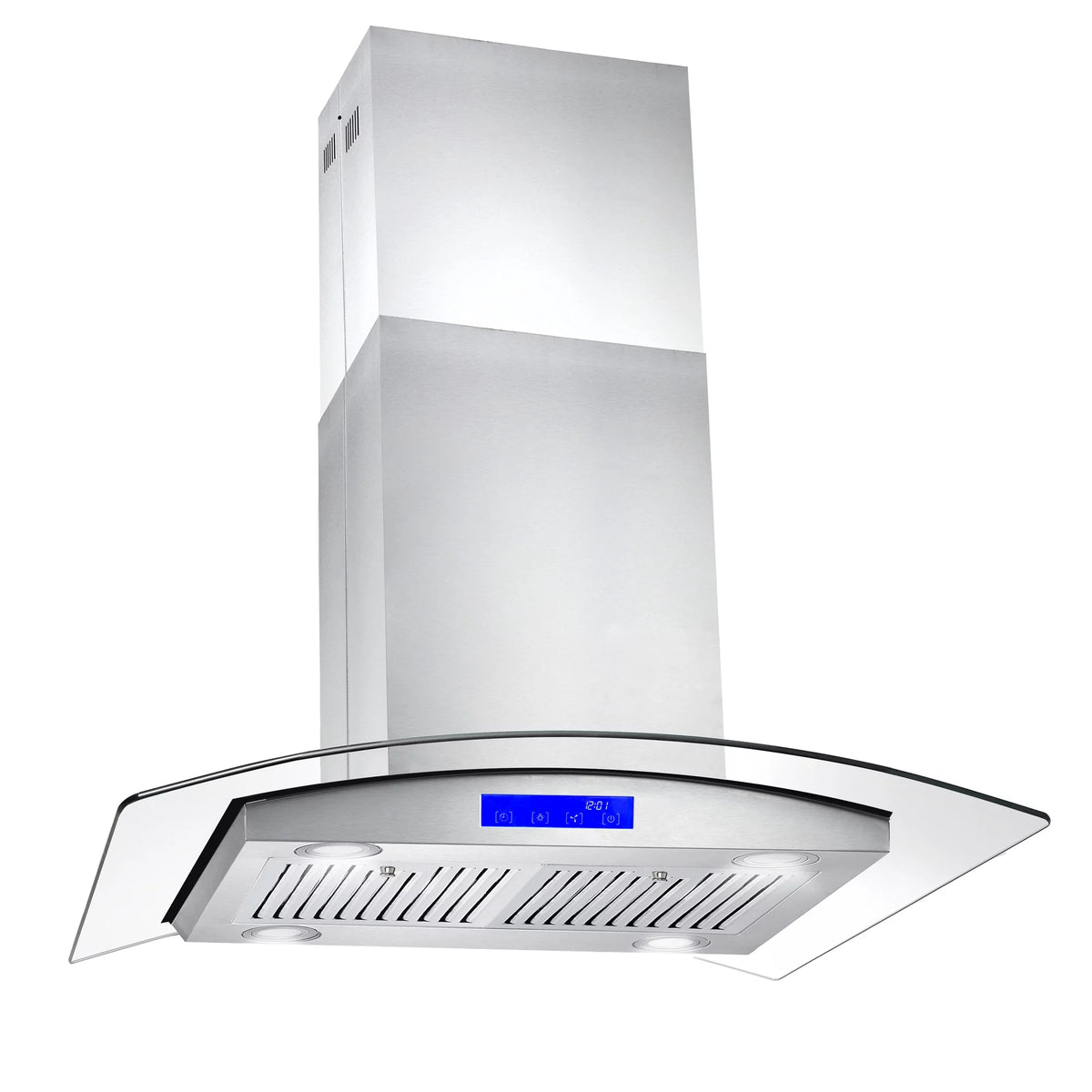2 Piece Kitchen Appliance Package with Gas Range and Island Range Hood Q410768