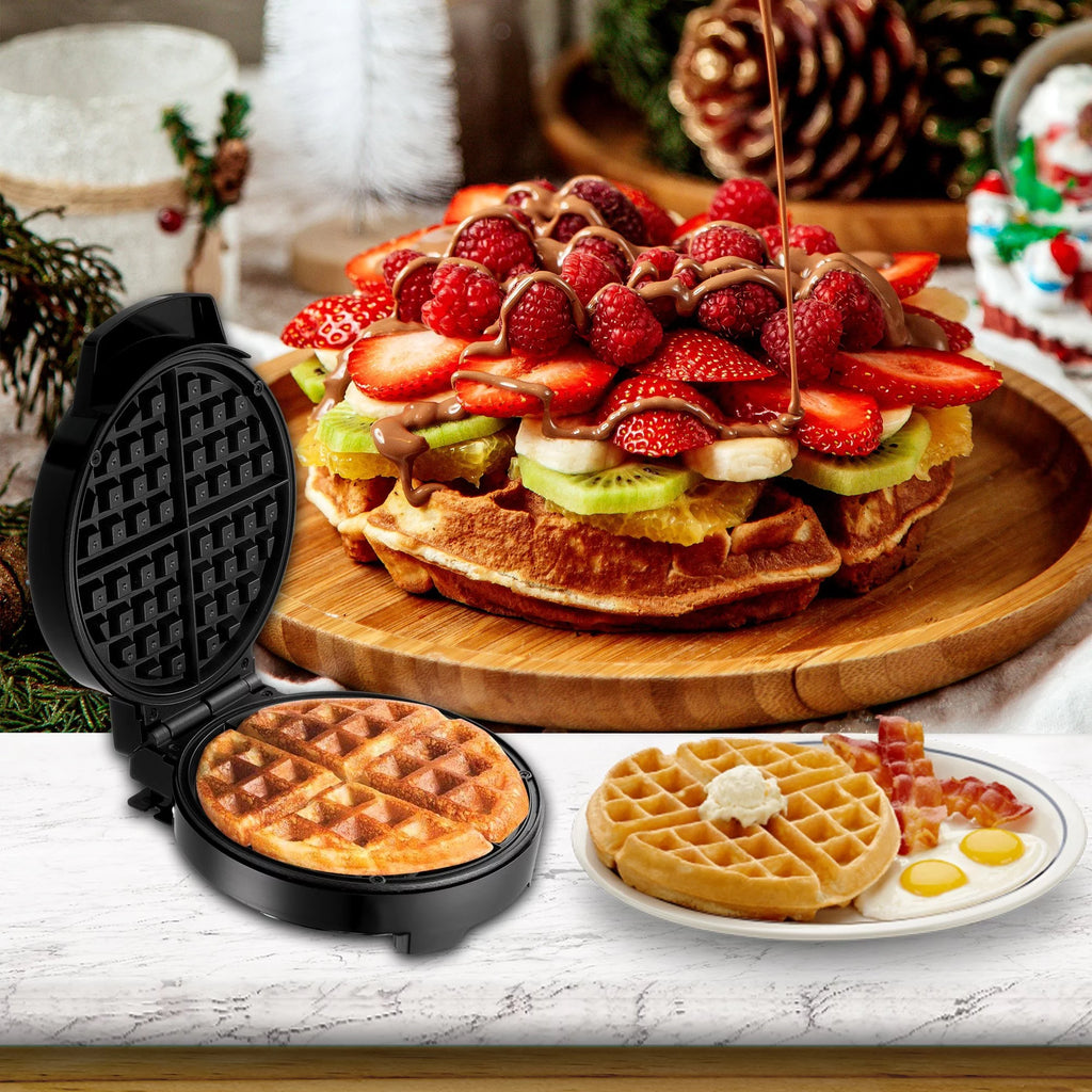Electric Waffle Maker Black Q708001