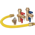 Tankless Water Heater Kit with Service Valves and Gas Connector G376631