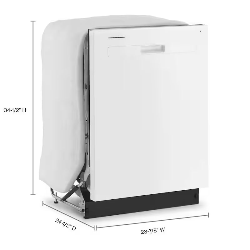 White Top Control Dishwasher O176639