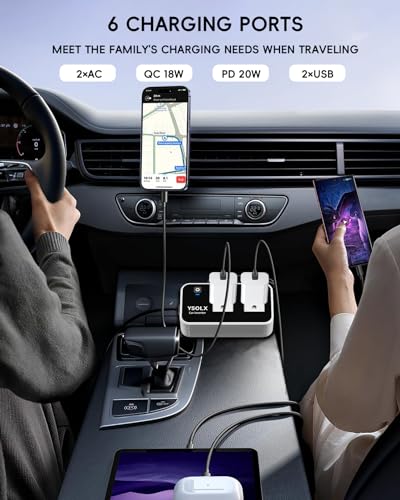 300W Car Inverter with Dual AC Outlet and USB-C F661