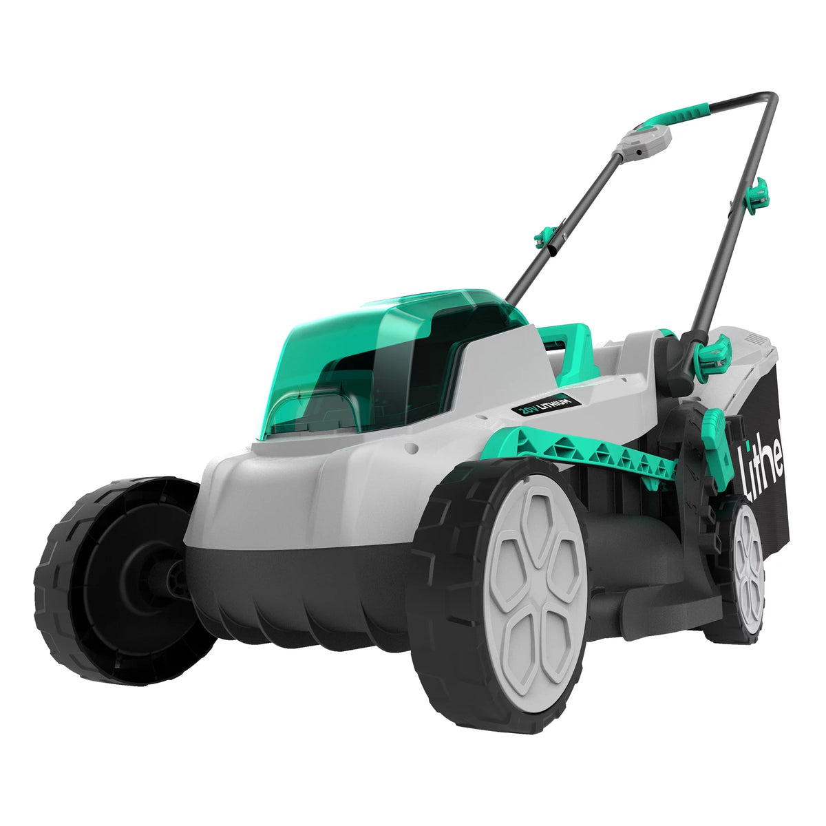 20V 13 Cordless Lawn Mower 16.34 in Brushless Motor 4.0Ah Battery & Charger J60173