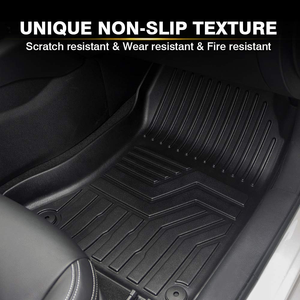 Black 2 Row TPE Floor Mats O935