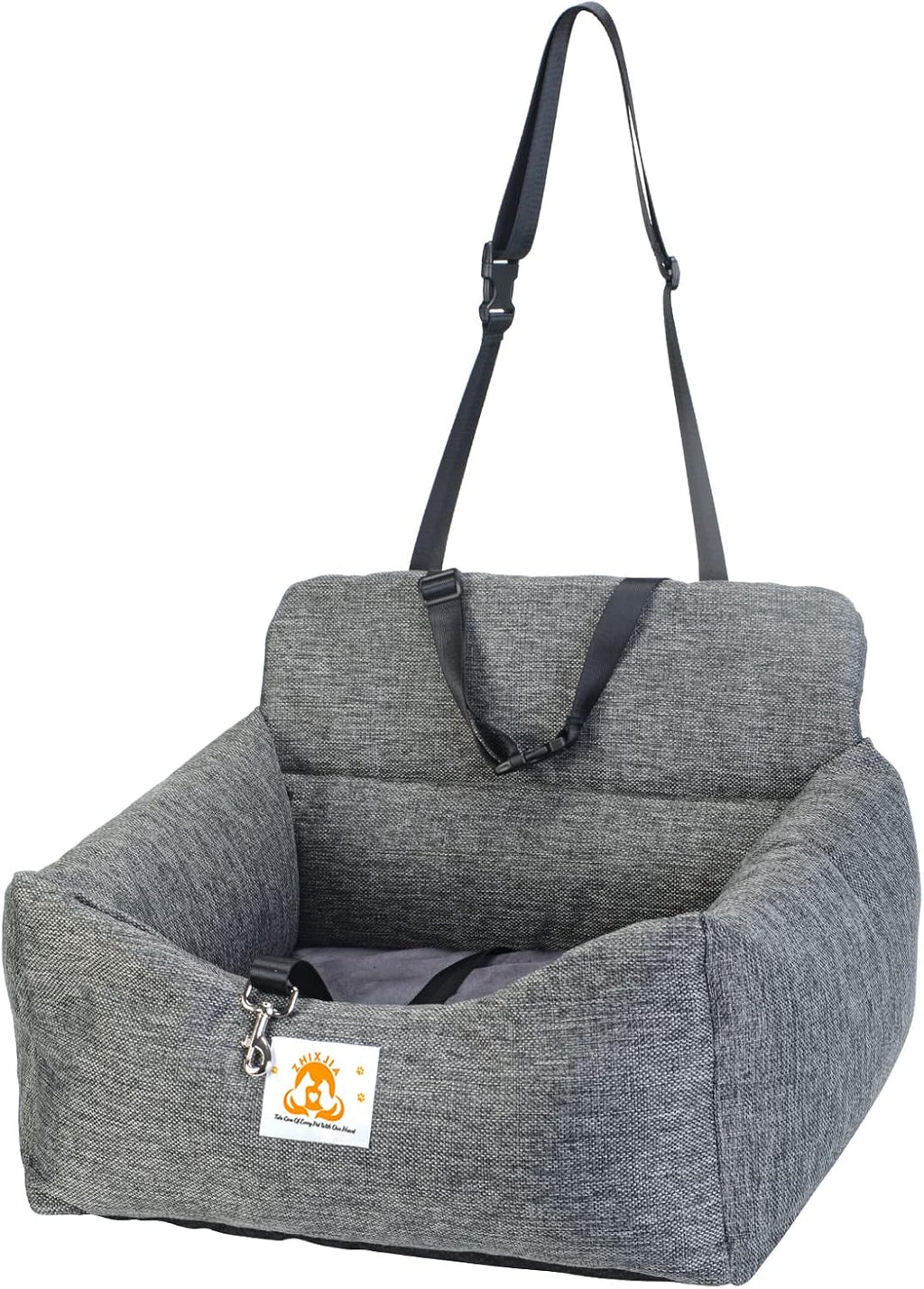 Dog Car Seat with Storage Pocket and Safety Leash E4701