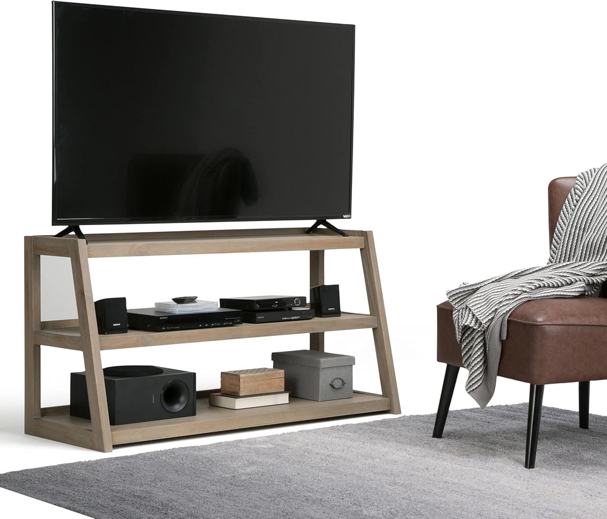 Solid Wood 48 inch Wide TV Media Stand G249479