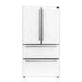 36 19.2 cu. ft. Refrigerator in White with Silver Handles P61228