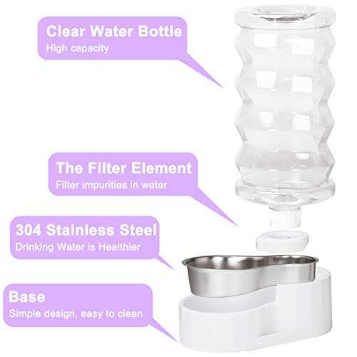 Automatic BPA-free Stainless Steel Pet Waterer C605069