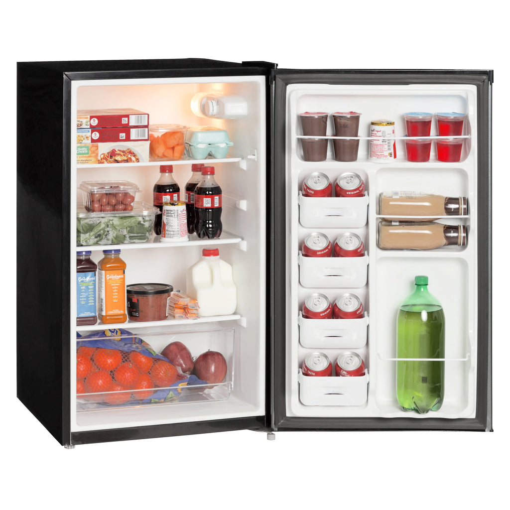 4.4 Cu ft Black Stainless Steel Look Mini Fridge B739