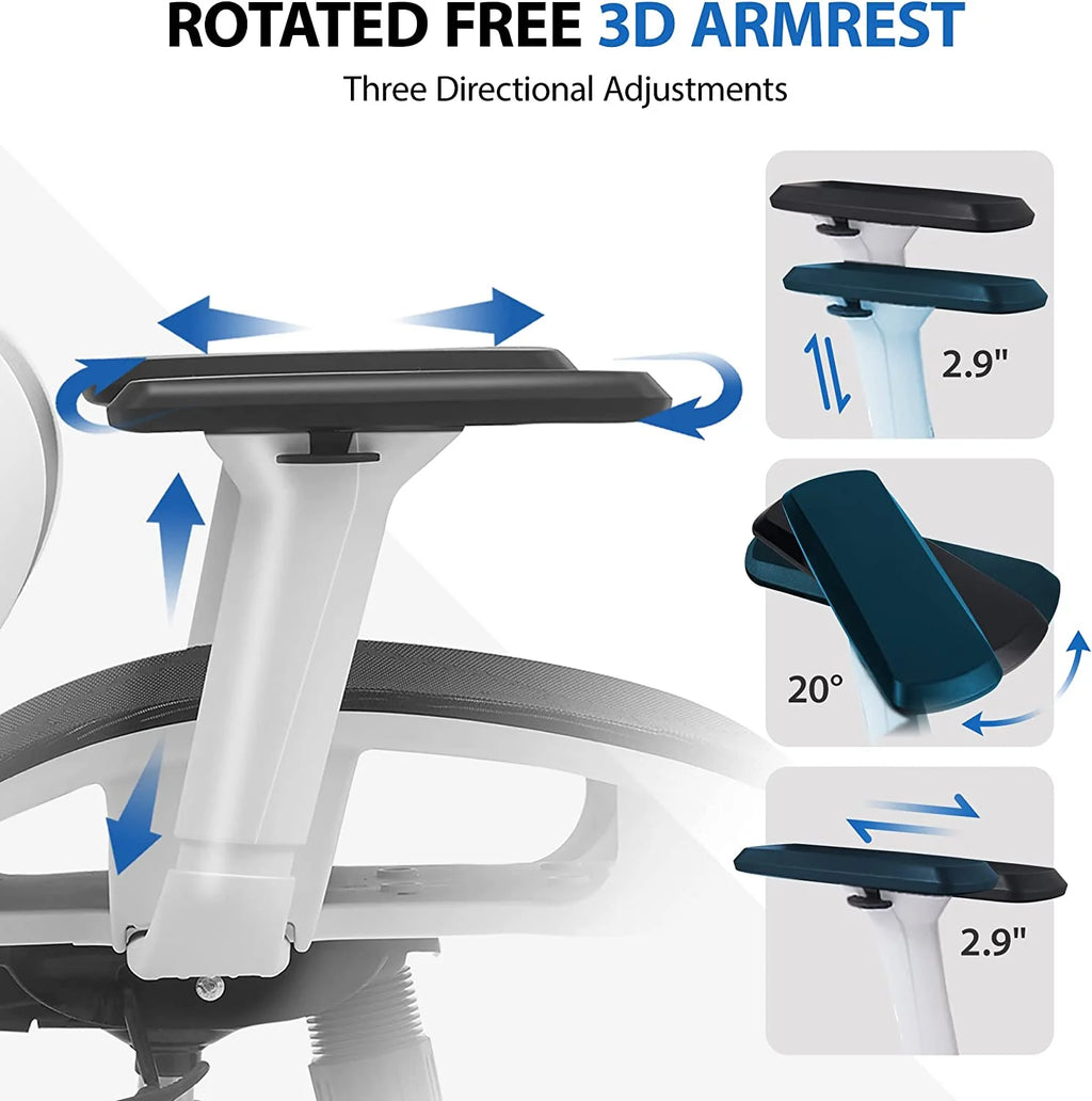 Black Ergonomic Office Chair with Lumbar Support S153361
